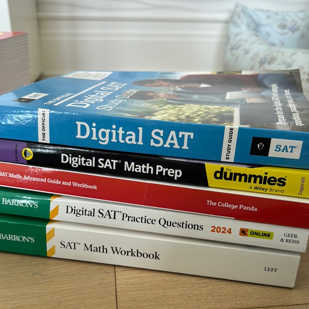 SAT Study Guide and Math Prep Books